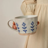 Blue Retro Ceramic Mug